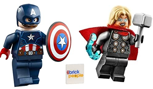 LEGO Superheroes Combo Pack: Thor with Hammer (Mjolnir) and Captain America with Shield Minifigures