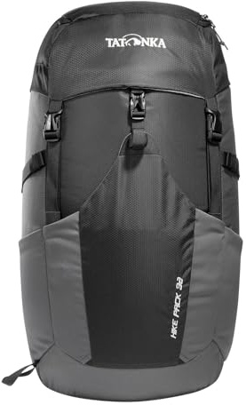 Tatonka Wanderrucksack Hike Pack 32l mit Rückenbelüftung und Regenschutz - Leichter, bequemer Rucksack zum Wandern für mit 32 Liter Volumen - PFC-frei (black/titan grey)