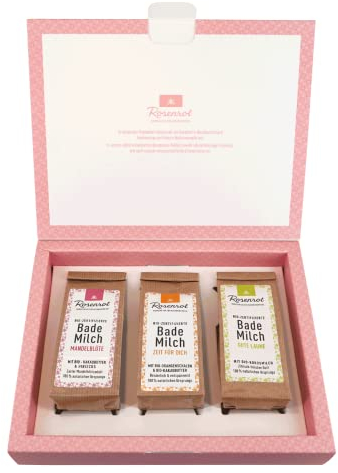 Geschenkset Bademilch TRIO: Bademilch Mandelblüte 90g, Bademilch Zeit für Dich 90g, Bademilch Gute Laune 90g
