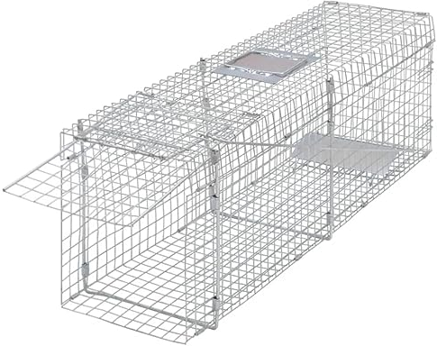 BaraSh Lebendfalle Verzinkt 100 cm Fallen FüR Tiere Marderfalle Totfalle