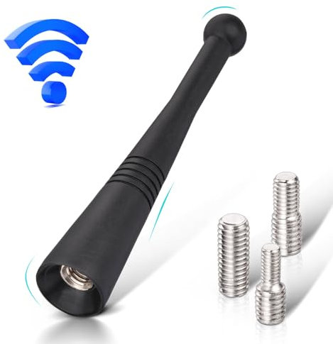 Eightwood Autoantenne Auto Dachantenne Kurz Mini Autoradio Antenne 8.6cm Universal Car Roof Antenna mit M6 M5 M4 Screws FM/AM Reception