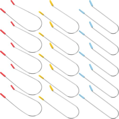 BELLIFFY Pinzas Metálicas para Rulos Calientes de Cabello, Clips de Acero Inoxidable 304, 24 Piezas para Uso Doméstico y Peinados DIY Sujeción Segura