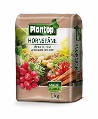 Plantop Hornspäne, Natürlich organischer Stickstoffdünger, 1 kg