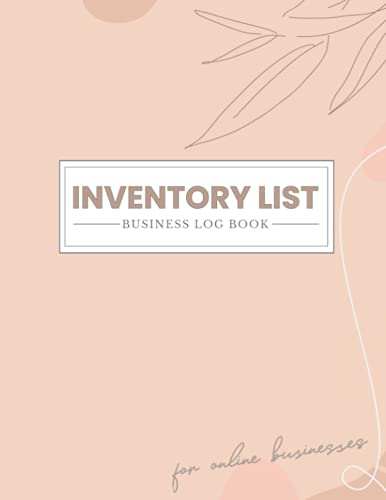 Inventory List Business Log Book: Item Inventory Manager | Keep Track Of Your Business Supplies So You Never Run Low again - A4 (large)