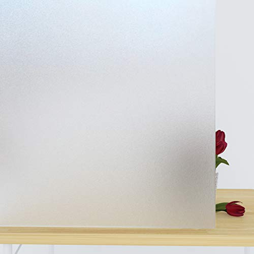 FXCIST Window frosting film privacy glass film for Office,Home Shower Room (Frosted, 90x400cm)
