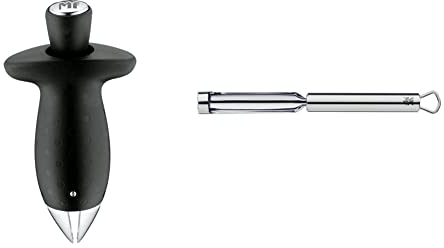WMF Top Tools Erdbeestrunkentferner 9,5 cm, Edelstahl, Tomatenstrunkentferner, Erdbeerstielentferner & Profi Plus Apfelausstecher 21,5 cm, Cromargan Edelstahl teilmattiert