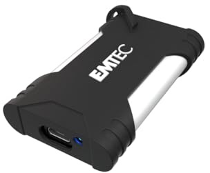 EMTEC - Disque SSD Externe X210G Gaming Portable 2 To, 2 TB - ECSSD2TX210G - USB-C 3.2 Gen2 - Jusqu'à 1100MB/s - 3D NAND Flash - Stockage Documents, Musique, Vidéos HD Nomade