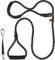 Vivifying Figure of 8 Dog Lead, 1.5M Reflective Nylon Rope Dog Lead Choker Leash with Padded Handle for Large, Medium Dogs (Black)