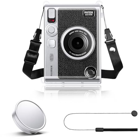 Rieibi Linsskydd för Instax Mini Evo - Fujifilm Tillbehör till Mini Evo Objektivlock - 3 Tillbehör För Fuji