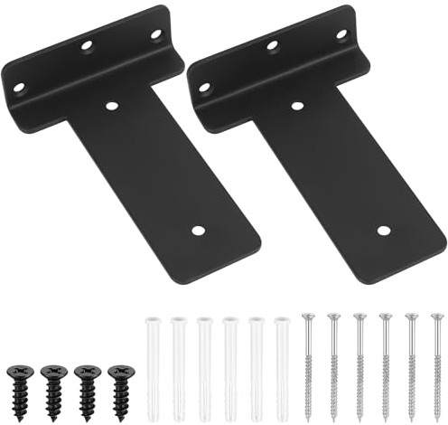 2 Stück Regalhalterung, L Regalwinkel, Regalträger, Schwerlastwinkel, Metall Unsichtbare Regalhalterungen, Schwimmende Wandregal Halterung, Regal Wandhalterung Regalbrett Tablarträger, 150mm