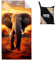 Violetpos Elefant Strandtuch 90x180 cm Schnell Trocknende Tier Badetuch Sandfrei Handtuch Strandhandtuch Strandtücher Groß Badehandtuch Tragbares Handtücher Leichtes und Dünnes Tierthema