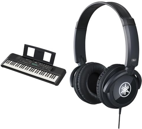 Yamaha PSR-E283 Portable Keyboard for Beginners bundled with HPH-100 Headphones
