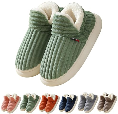Cloud Slippers Women Men, Unisex Winter Cozy Fashion Slippers, Warm Cushion Platform Fluffy Non-Slip Plush Home Shoes