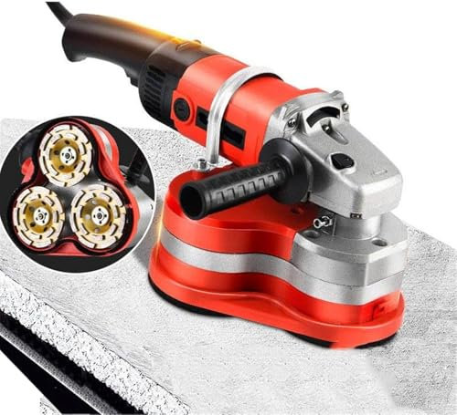 Lijadora De Concreto, Pulidora De Pisos De Concreto De 4 Con Motor De 2800 W, 6 Niveles De Velocidad, Lijadora De Concreto Para Pisos, Entradas De Vehículos, Estacionamientos Y Almacenes