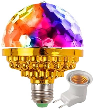 Lampadina A LED Con Effetto Disco,Illuminazione LED a Lunga Durata per Decorazione,Lampada Rotante A Palla Da Discoteca - Per Appassionati Di Bar E Feste Bambini Adolescenti Natale E Notti Delle Feste