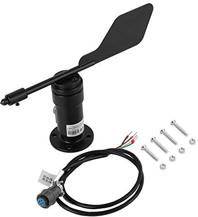 Girouette, Sortie de Signal de Jardin Capteur de Direction du Vent en Alliage d'aluminium Girouette