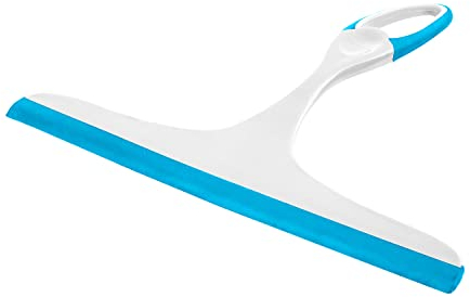 HOMESHOPA Window Squeegees, 1Pk Multi-Purpose Shower Glass Cleaning Wiper, Cleaner Scraper Washer for Mirror, Bathroom, Window, Car Windshield, Plastic Body with Rubber Blade Easy Grip Handle