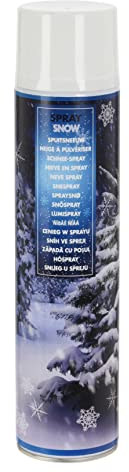 Spetebo Spray de neige de Noël XL blanc – 600 ml – Neige artificielle décorative à pulvériser – Peinture à neige décorative en spray – Peinture à la neige en spray pour fenêtre Décoration d'arbre de