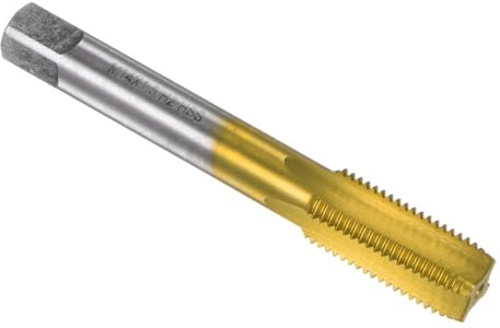 QUARKZMAN Metrische Maschine Gewindefräser M14 x 1.5 H2 Titanium Beschichtet (Ti-beschichtet) Hochgeschwindigkeitsstahl 4 Gerade Flöten Schraube Gewindebohrer Heimwerken Werkzeug