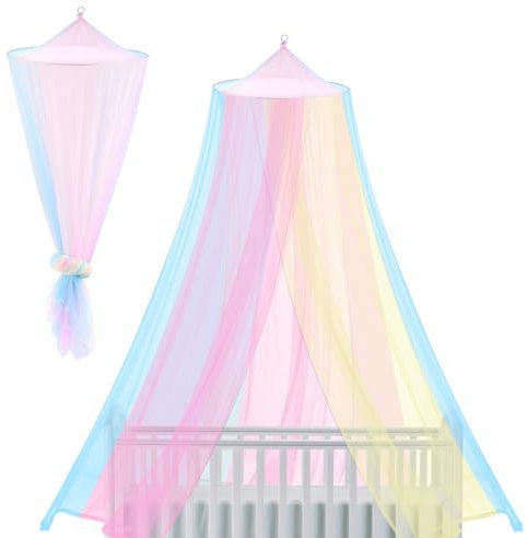 VFANDV Moskitonetz, Moskitonetz Bett Feinmaschig Moskitonetz Doppelbett und Einzelbett Moskitonetz für Camping Geeignet Zuhause Mosquito Net Bed (250x1250x60cm)