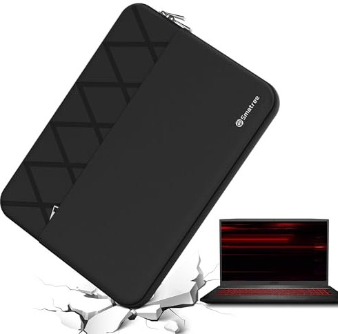Smatree 17.3 inch Laptop Sleeve for MSI GamingLaptop GF75 Thin/GS76 Stealth, for MSI Creator 17/WS76, 17 inch Protective Laptop Case with Accessory Pocket, YKK Zipper, Shockproof Design (E815)