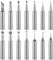 MBAIYO 14pcs 900M Soldering Iron Tips, Universal Replacement Solder Tips Soldering Tips Solder Iron Tips Fit Most Soldering Stations Soldering Iron Accessories