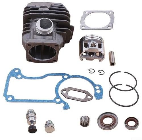 Kit cilindro motosega, diametro cilindro 44,7 mm, placcato kit pistone cilindro per 026 MS260 MS260C contiene un set completo di accessori