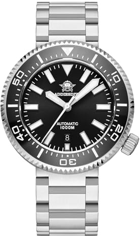 ADDIESDIVE Orologio Subacqueo Uomo 1000 M Impermeabile,Movimento Meccanico Giapponese 8215,AR Antiriflesso Sintetico Zaffiro Orologio Sub AD2523