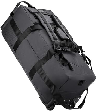 Sac de sport à roulettes avec sac à vêtements grand sac de voyage portable pour une nuit, sac à dos pour plage, voyage d'affaires, camping, sac de rangement, gris, Tous les jours