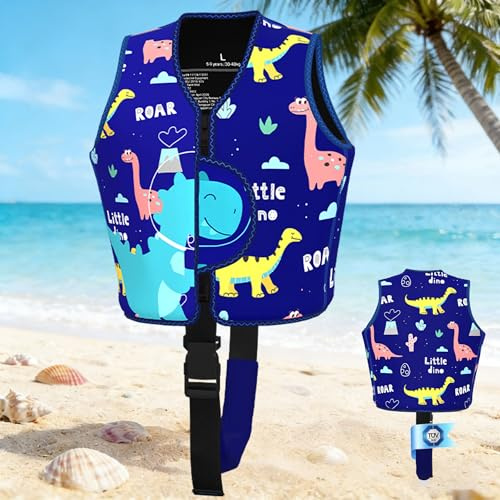 PAZEAU Bañador para Niños de 2 a 6 años, Ayuda para Nadar con Certificación TÜV para Niños, Duradero y Cómodo, Cinturón de Seguridad Ajustable, Adecuado para Piscinas(Colorido, M)
