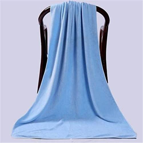 Verdicktes Badetuch, spezielles Betttuch für Super-Hofhotel-Badetuch für Erwachsene, weiches und saugfähiges Handtuch, hellblau, 1 m x 2 m dick (1 Betttuch mit Loch)
