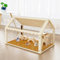 Hamsterkäfig Holz mit Acryl, Zwerghamsterkäfig, Kleintier-Lebensraum mit zu öffnender Oberseite, Mäusekäfig für Meerschweinchen, Chinchillas, Rennmäuse, Syrischer Hamster (61 cm)