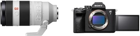 Sony FE 100-400mm f/4.5-5.6 GM OSS - Full-Frame, Super Teleobjetivo Zoom (SEL100400GM), Blanco & Alpha 7 IV - Cámara sin Espejo de fotograma Completo