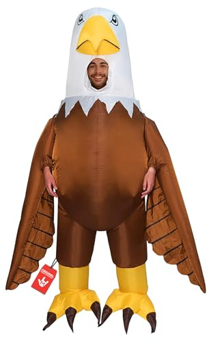 Morph Déguisement Gonflable Aigle Adulte, Costume Animaux Carnaval, Taille Unique