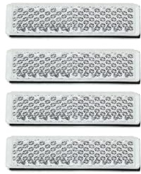 DEMYPROX Super Bright Bicycle Pedal Reflectors - 4PCS (White)