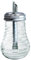 NERTHUS FIH 1369 Azucarero de Cristal con Tapón Dispensador - Diseño con Tubo para Fácil Dosificación, Ideal para Cocina o Cafetería