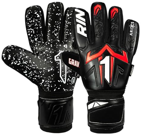 Guanti Portiere Rinat Aries X Gravity Adulto, Nero, Taglia 8