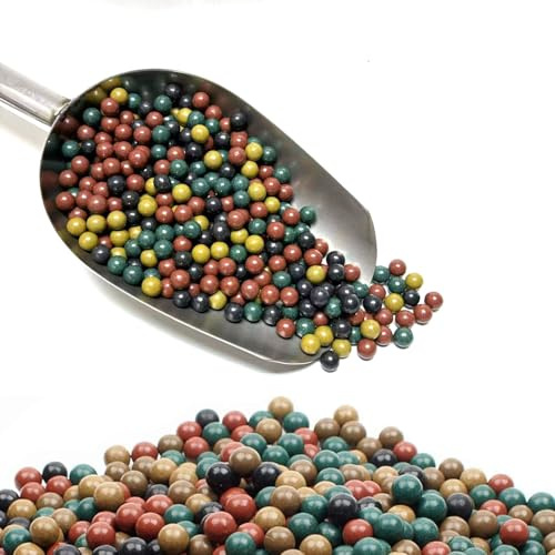 9mm Sfere per Fionda, Palla di Argilla dura, Sfere di Argilla Biodegradabili, Ecologiche Argilla Palline per Allenamento con la Fionda, 500g
