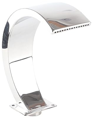 TYCIONG Fontaine de Cascade de Piscine en Acier Inoxydable, 15 Trous de Sortie avec Filetage Femelle G1, Conception d'arc pour Piscines, Jardins Paysagers