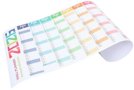 HIAKDOFT Calendrier Mural 2026 Grand Format Agenda Annuel Papier Épais 12 Mois Calendrier Mural de Serpent Organiseur Familial et Scolaire pour Planification et Organisation