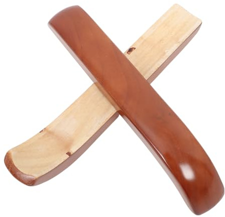 DOITOOL 1 Par de Cojines de Madera para Reposabrazos de Silla de Oficina, Agarre Cómodo y Alivio de Estrés en Cuello y Hombros, para Sillas Giratorias