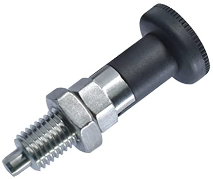 Sharplace Émbolo de Pomo con Resorte, émbolo de Indexación con Resorte, Pasador de Resorte, Pasador de Tracción de Posicionamiento con Resorte, Tornillo, M10