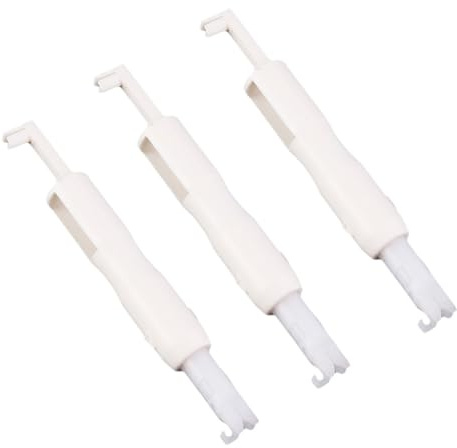 HOODANCOS Inseritore per Aghi da Cucito Automatico 3 Pezzi in Plastico Bianco per Macchina da Cucire Domestica Infilatura Ago Rapida e Sicura