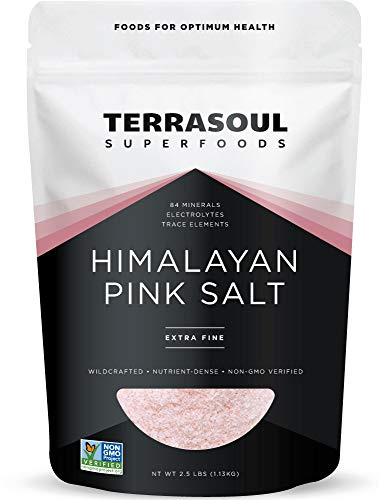 Terrasoul Superfoods Himalayan Pink Salt, 2.5 Lbs - Extra Fine | Trace Minerals