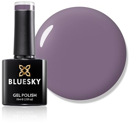 Bluesky Gel Nail Polish, Move Over Mauve BSH101, Dark Purple, Long Lasting, Chip Resistant, 10 ml (Requires Drying Under UV LED Lamp)