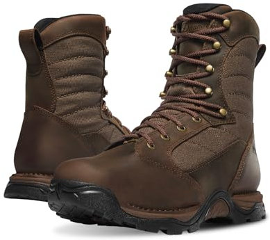 Danner Pronghorn 8” Hunting Boots for Men - Waterproof Gore-Tex and Full-Grain Leather, Cushion Midsole, Torsion Shank, and Vibram Traction Outsole, Brown - 14 D
