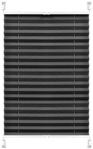 S SIENOC Plisse-Rollo Plisseerollo Easyfix ohne Bohren Plissee Jalousie verspannt Faltstore Rollo Klemmfix Sonnenschutzrollo Seitenzugrollo Faltrollo für Fenster Tür