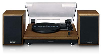 Lenco Record Player LS-100 | Turntable with Bluetooth 5.0 and 2 x 10W RMS Speakers | Wood