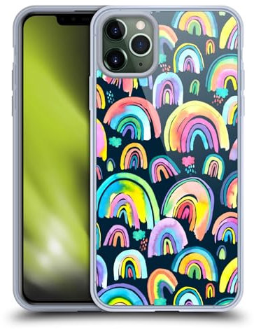 Head Case Designs Offizielle Ninola Neue Regenbogen Navy Multi Muster 4 Gel Handyhülle Hülle [Militärischer Schutzgrad] Kompatibel mit Apple iPhone 11 Pro Max