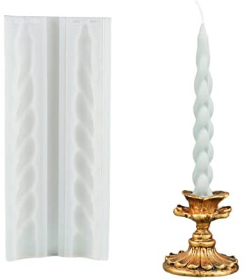 3D Spiral Kerze Silikonform DIY Silikon Kerzenform Gießen Stabkerzen Kerzenform Stumpenkerzen Formen Kerzenform Zum Gießen,für Kerzen Gießform Stabkerze Silikonform für Harz Kerzen zum Gießen